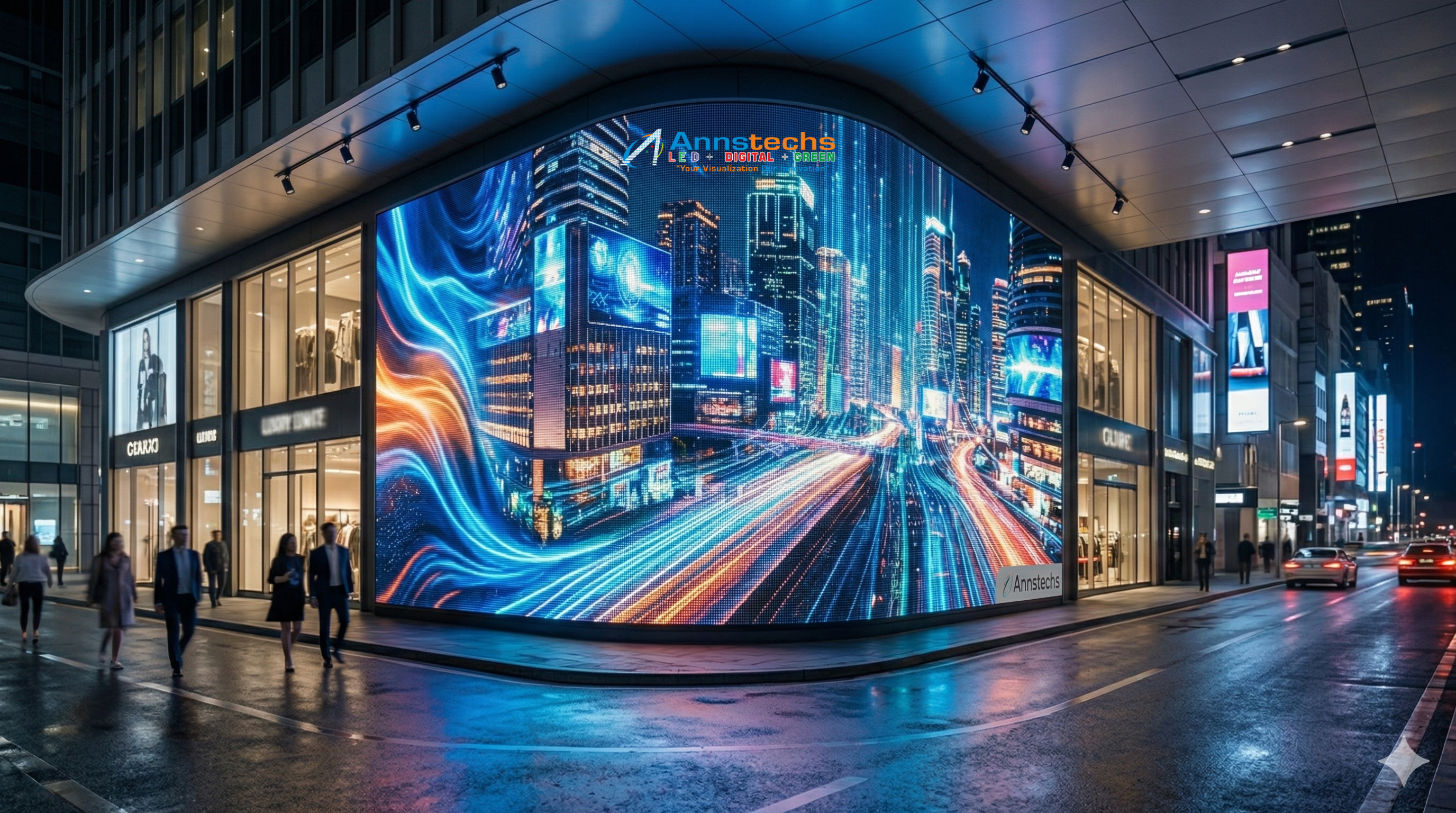 Round Pillar LED Display