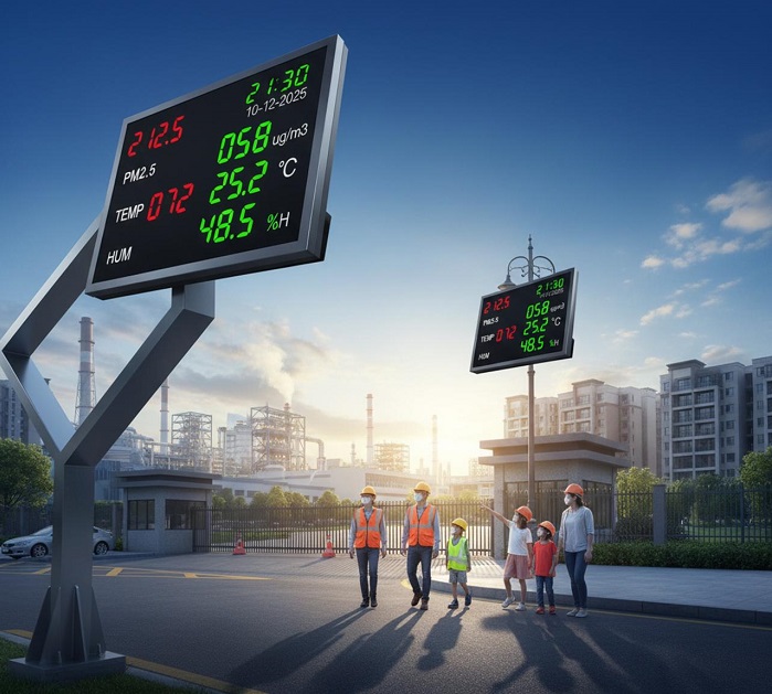 LED Pollution Display Board